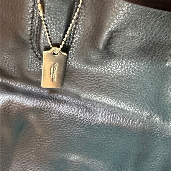 Coach Black Pebbled Leather Tote - Picture 2 of 4